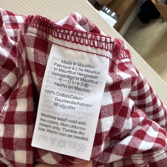 J. Crew Red and White Checkered Shirt - Picture 3 of 4